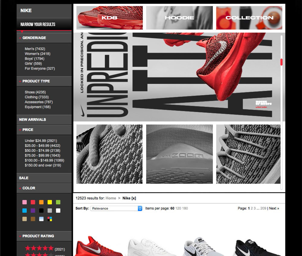 Nike Footlocker KD8 Screenshot