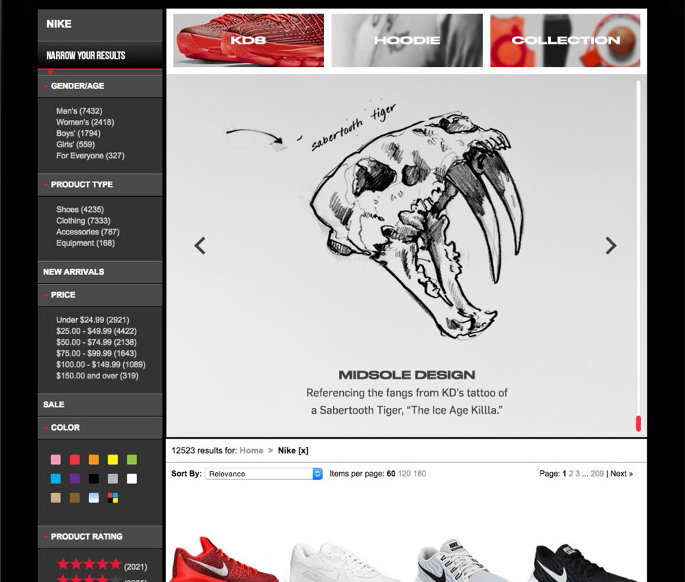 Nike Footlocker KD8 Screenshot